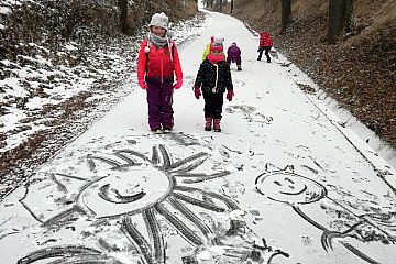 Malování na sněhu 2018